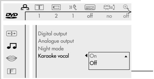 GRUNDIG F.A. PLANAVISION PW 110-8110/9 DOLBY - Switching night-time mode on/off - 1