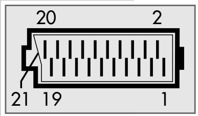 GRUNDIG F.A. PLANAVISION PW 110-8110/9 DOLBY - Contact assignment of the EURO-AV socket - 1