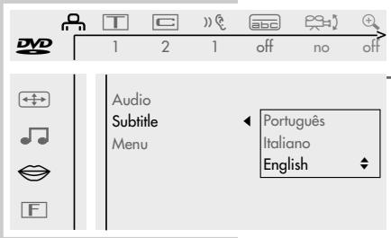 GRUNDIG F.A. PLANAVISION PW 110-8110/9 DOLBY - Selecting dubbed language - 2