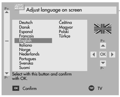 GRUNDIG F.A. PLANAVISION PW 110-8110/9 DOLBY - Setting up TV channels - 1