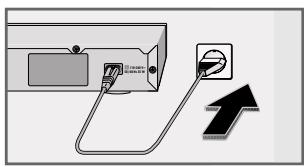 GRUNDIG GDR 4500 - Connecting the mains cable - 1