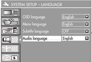 GRUNDIG GDR 4500 - Selecting the language for the subtitles - 1