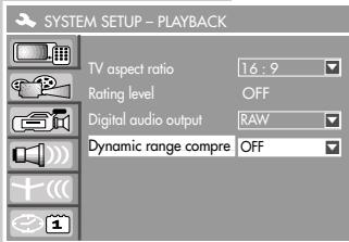 GRUNDIG GDR 4500 - Switching the dynamic range (volume range) on/off - 1