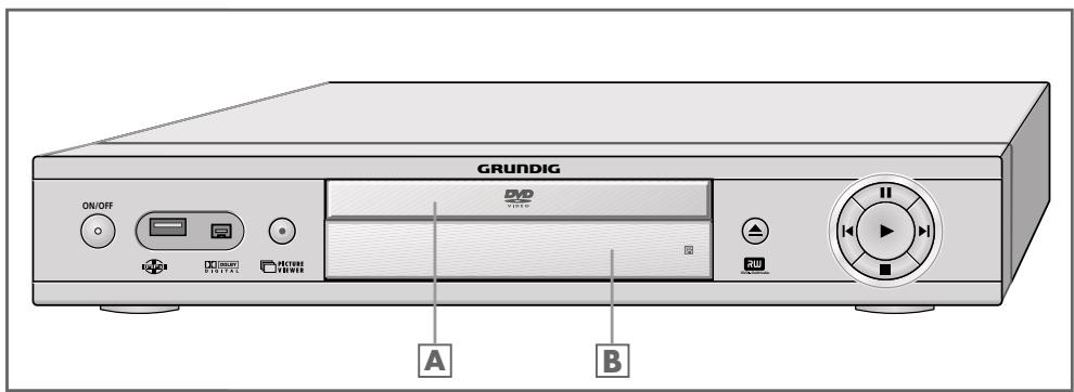 GRUNDIG GDR 4500 - The front of the DVD recorder - 1
