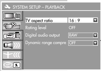 GRUNDIG GDR 4500 - Selecting the screen format of your television set - 1