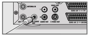 GRUNDIG GDR 4500 - Connecting a digital multi-channel amplifier or digital two-channel audio system - 2