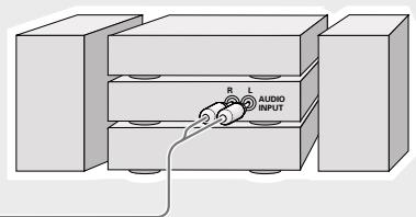 GRUNDIG GDR 6460 VCR DVD OPTAGER - Connecting an audio system with analogue two-channel stereo sound - 2