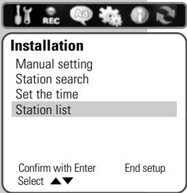 GRUNDIG GDR 6460 VCR DVD OPTAGER - Deleting television stations - 1