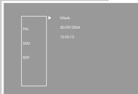 GRUNDIG GDR 6460 VCR DVD OPTAGER - MANAGING RECORDING DATA - 5