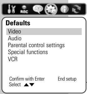 GRUNDIG GDR 6460 VCR DVD OPTAGER - Setting the signal type for the video output socket - 1
