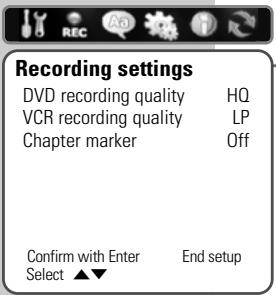 GRUNDIG GDR 6460 VCR SILVER - Recording settings - 1