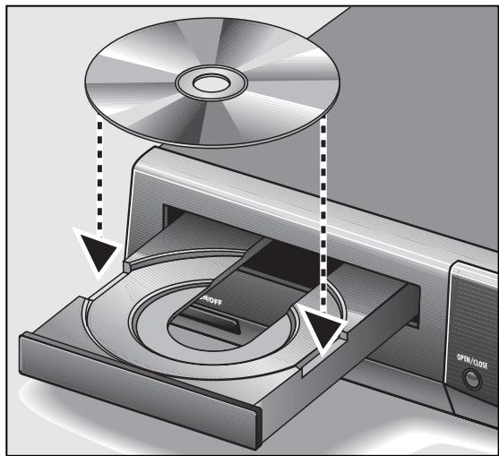 GRUNDIG GDV 100 D (VERS.2) - Inserting a Compact Disk (CD) - 1