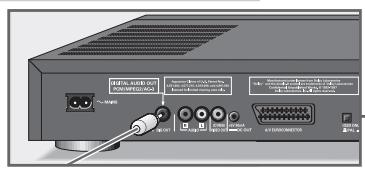 GRUNDIG GDV 110 - Connecting to a hifi system with digital audio input - 3