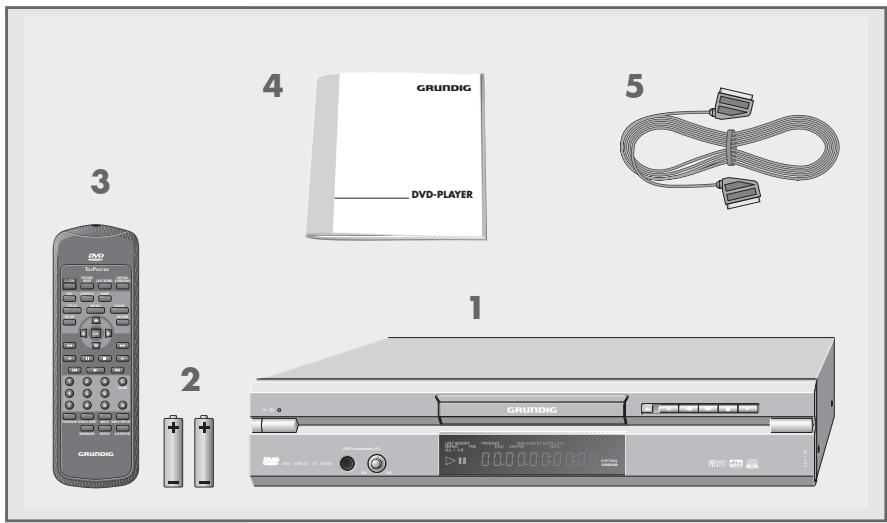GRUNDIG GDV 120 - Packing contents - 1