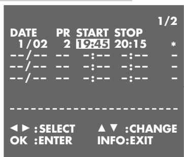 GRUNDIG GV 900 SV/1 - Altering recording data - 2