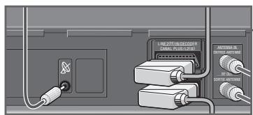 GRUNDIG GV 900 SV/1 - Connecting the aerial, TV set, satellite receiver and mains cable - 3