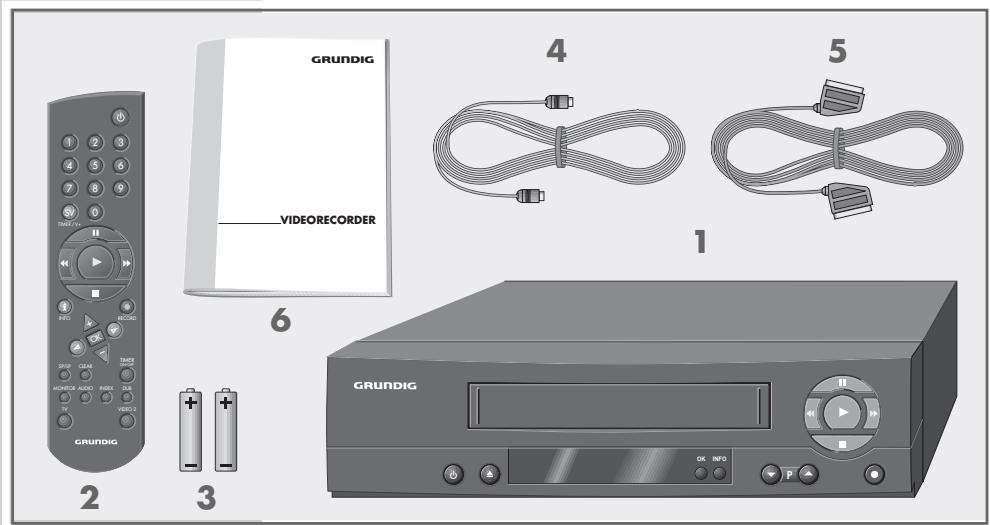 GRUNDIG GV 900 SV/1 - Contents of delivery - 1