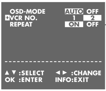 GRUNDIG GV 900 SV/1 - Selecting the video recorder's control address - 1