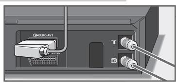 GRUNDIG GV 9000 SV - Connecting the aerial, TV set and mains cable - 2