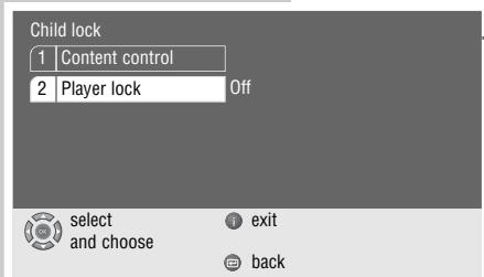 GRUNDIG LIVANCE GDP 3100 - Locking the disc tray of the DVD player - 1