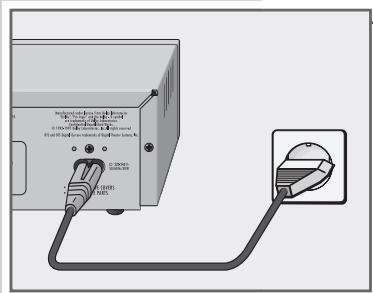 GRUNDIG LIVANCE GDP 3100 - Connecting the power cord - 1