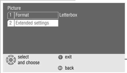 GRUNDIG LIVANCE GDP 3100 - Selecting filter functions - 1