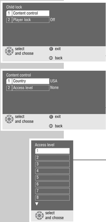 GRUNDIG LIVANCE GDP 3200 - Authorising the contents of a DVD - 1