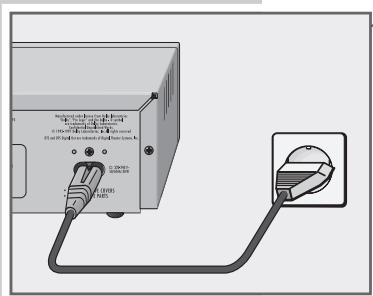 GRUNDIG LIVANCE GDP 3200 - Connecting the power cord - 1