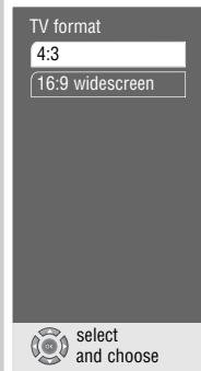 GRUNDIG LIVANCE GDP 3200 - Selecting the screen format of your television set - 1