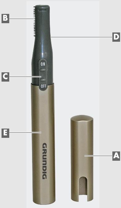 GRUNDIG MT 1610 TONDEUSE COSMÉTHIQUE - COSMETIC TRIMMER - 2