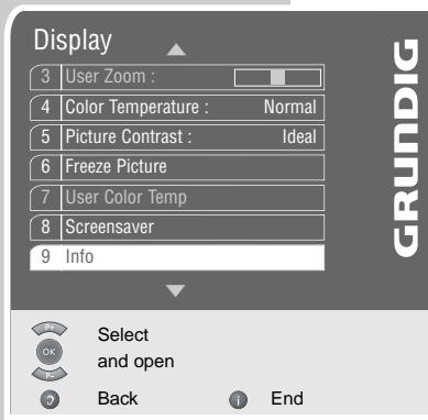 GRUNDIG PLANAVISION 42 PXW 110-8620 DOLBY - Setting the audio output signal level - 2