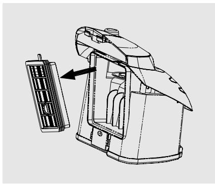 GRUNDIG VCC 4850 FLOOR VACUUM CLEANER BAGLES - The dust container - 1
