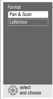GRUNDIG XENARO GDP 5100 - Selecting the picture format for your television - 2