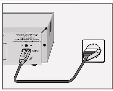 GRUNDIG XENARO GDP 5100 - Connecting the power cord - 1
