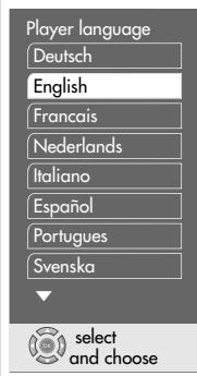 GRUNDIG XENARO GDP 5100 - Setting the language - 1
