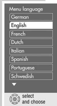 GRUNDIG XENARO GDP 5120 - Selecting the language of the DVD menus - 1