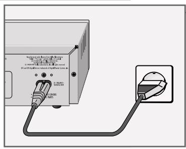 GRUNDIG XENARO GDP 5120 - Connecting the power cord - 1