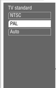 GRUNDIG XENARO GDP 5120 - Selecting the language of the screen menu - 1