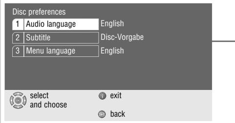 GRUNDIG XENARO GDP 5120 - Language settings - 1