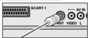 GRUNDIG XEPHIA 42 PW 110-5501 TOP - Connecting the antenna and the mains cable - 2