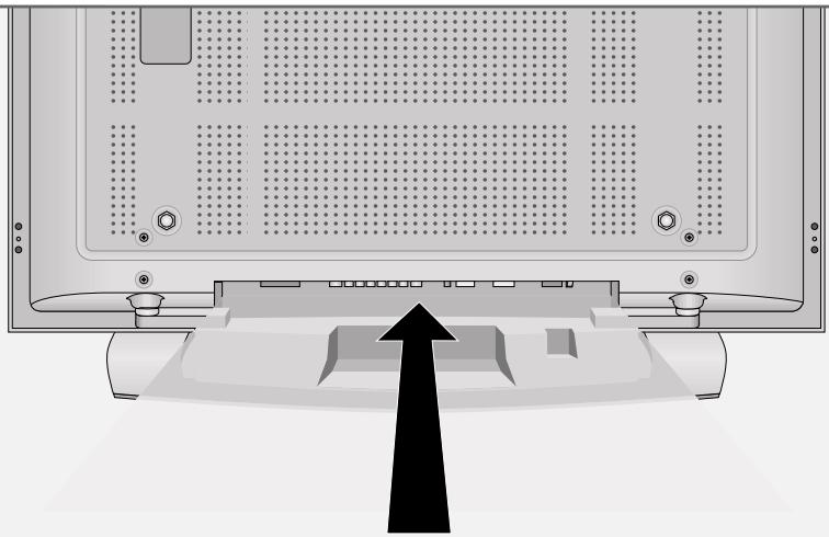 GRUNDIG XEPHIA 42 PW 110-5501 TOP - Connections on the television - 1