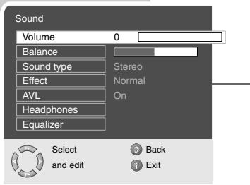 GRUNDIG XEPHIA 42 PW 110-5501 TOP - Audio settings - 1