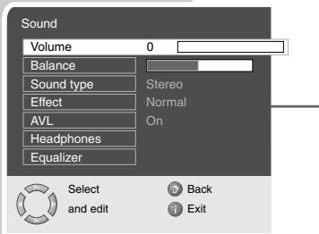 GRUNDIG XEPHIA 42 PW 110-5510 TOP - Audio settings - 1