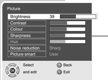 GRUNDIG XEPHIA 42 PW 110-5510 TOP - Picture settings - 1