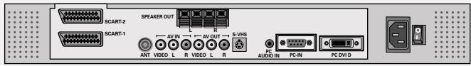 GRUNDIG XEPHIA 42 PW 110-5510 TOP - Connections on the television - 2