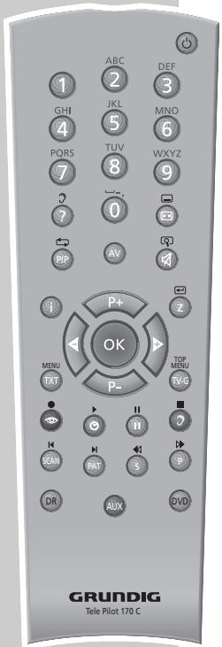 GRUNDIG XEPHIA 42 PXW 110-6616 REF - The remote control - 1