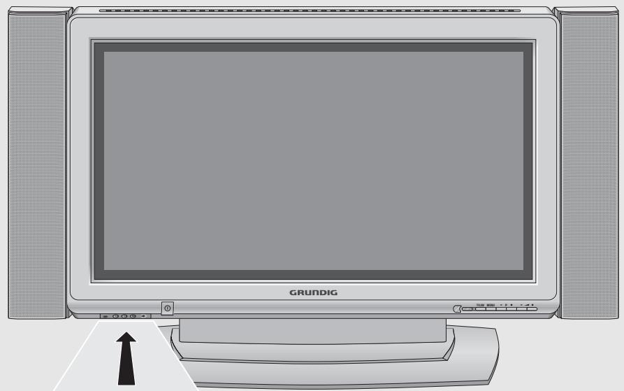 GRUNDIG XEPHIA 42 PXW 110-6616 REF - Controls on the television - 1