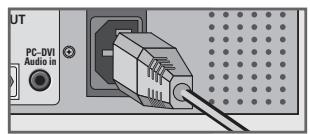 GRUNDIG XEPHIA 42 PXW 110-6616 REF - Connecting the antenna and the mains cable - 3