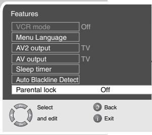 GRUNDIG XEPHIA 42 PXW 110-6616 REF - Entering the switch-off time for the sleep timer - 1