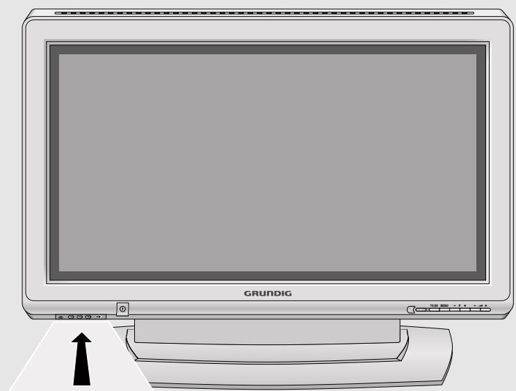 GRUNDIG XEPHIA 42 PXW 110-6710 TOP - Controls on the television - 1